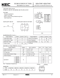 Datasheet KRA731U manufacturer KEC